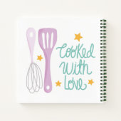 Gekookt met liefdesontvangers voor notebooks notitieboek (Achterkant)