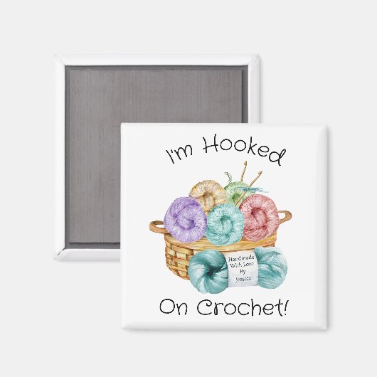 Gekookt op gepersonaliseerd haakwerk magneet (Voorkant / Achterkant)