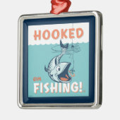 Gekookt op Gevist Metalen Ornament (Links)