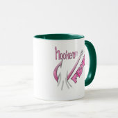 Gekookt op Gevist roze haak Mok (Voorkant rechts)