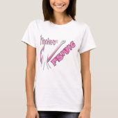 Gekookt op Gevist roze haak T-shirt (Voorkant)