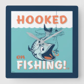 Gekookt op Gevist Vierkante Klok (Voorkant)