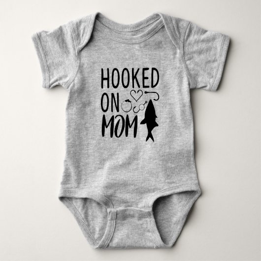Gekookt op mam Baby Jersey Bodysuit (Voorkant)
