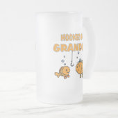 Gekookt op opa (vis) matglas bierpul (Voorkant rechts)