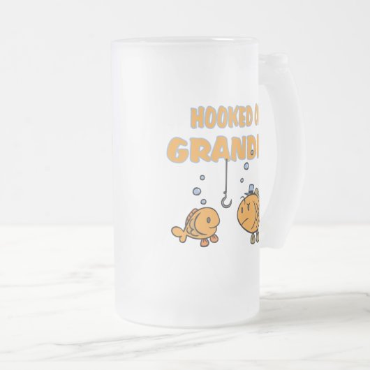 Gekookt op opa (vis) matglas bierpul (Voorkant rechts)