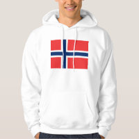 Gekookt overhemd met vlag van Noorwegen