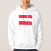 Gekookt overhemd met vlag van Oostenrijk Hoodie (Voorkant)