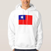 Gekookt overhemd met vlag van Taiwan Hoodie (Voorkant)