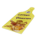 Gekookt pluimveeglas snijplank (met handvat) (Hoek)