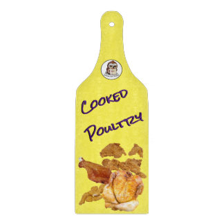 Gekookt pluimveeglas snijplank (met handvat)