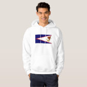 Gekookt Sweatshirt met Amerikaanse vlag (Voorkant volledig)