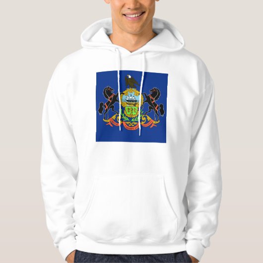 Gekookt Sweatshirt met Amerikaanse vlag (Voorkant)