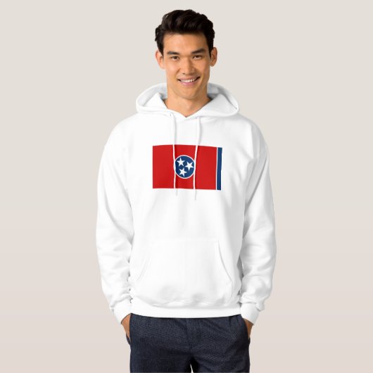 Gekookt Sweatshirt met Amerikaanse vlag (Voorkant volledig)