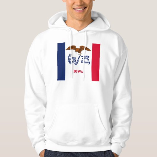 Gekookt Sweatshirt met Amerikaanse vlag (Voorkant)