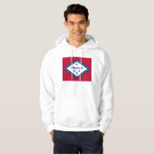 Gekookt Sweatshirt met Amerikaanse vlag (Voorkant volledig)