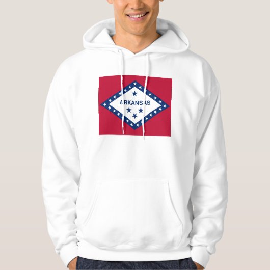 Gekookt Sweatshirt met Amerikaanse vlag (Voorkant)