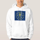 Gekookt Sweatshirt met Amerikaanse vlag (Voorkant)