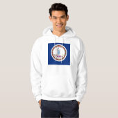 Gekookt Sweatshirt met Amerikaanse vlag (Voorkant volledig)