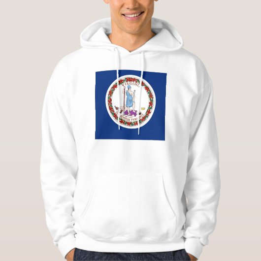 Gekookt Sweatshirt met Amerikaanse vlag (Voorkant)