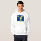 Gekookt Sweatshirt met Amerikaanse vlag (Voorkant volledig)
