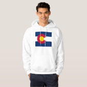 Gekookt Sweatshirt met Amerikaanse vlag (Voorkant volledig)