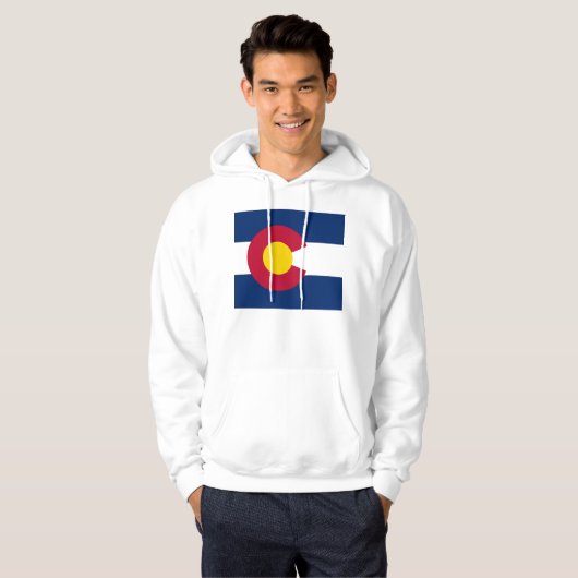 Gekookt Sweatshirt met Amerikaanse vlag (Voorkant volledig)