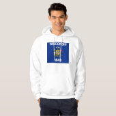 Gekookt Sweatshirt met Amerikaanse vlag (Voorkant volledig)