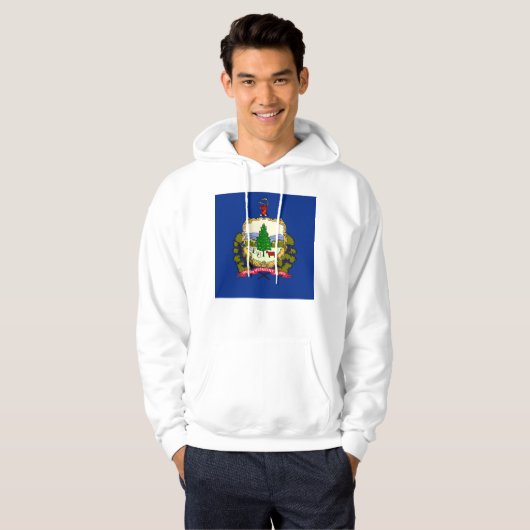 Gekookt Sweatshirt met Amerikaanse vlag (Voorkant volledig)