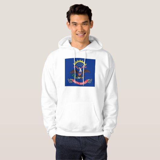 Gekookt Sweatshirt met Amerikaanse vlag (Voorkant volledig)