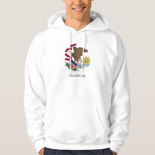Gekookt Sweatshirt met Amerikaanse vlag (Voorkant)