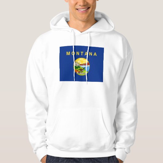 Gekookt Sweatshirt met Amerikaanse vlag (Voorkant)