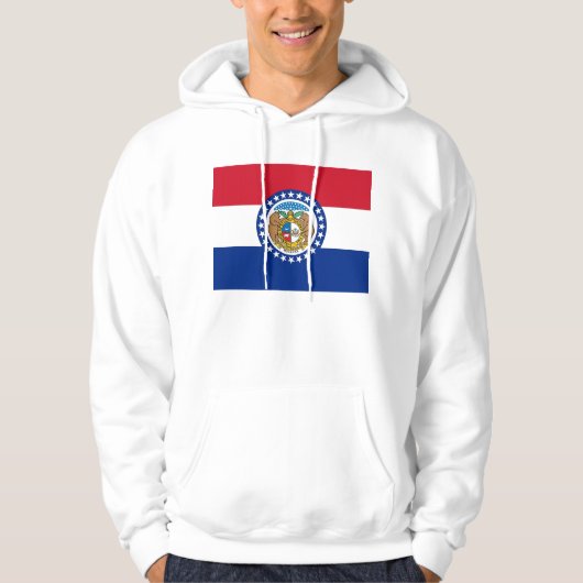 Gekookt Sweatshirt met Amerikaanse vlag (Voorkant)