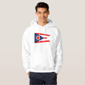 Gekookt Sweatshirt met Amerikaanse vlag (Voorkant volledig)