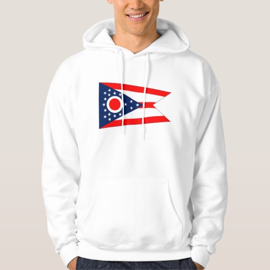 Gekookt Sweatshirt met Amerikaanse vlag (Voorkant)