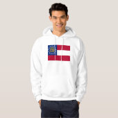 Gekookt Sweatshirt met Amerikaanse vlag (Voorkant volledig)