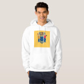 Gekookt Sweatshirt met Amerikaanse vlag (Voorkant volledig)