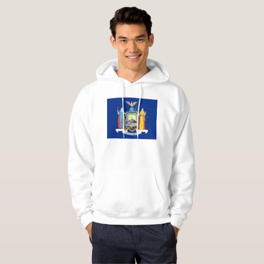Gekookt Sweatshirt met Amerikaanse vlag (Voorkant volledig)
