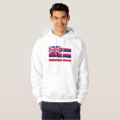 Gekookt Sweatshirt met Amerikaanse vlag (Voorkant volledig)