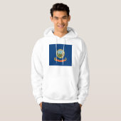 Gekookt Sweatshirt met Amerikaanse vlag (Voorkant volledig)