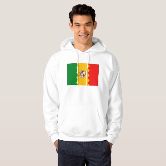 Gekookt Sweatshirt met L.A.-Amerikaanse vlag (Voorkant volledig)