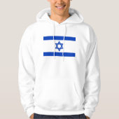 Gekookt Sweatshirt met vlag Israël (Voorkant)