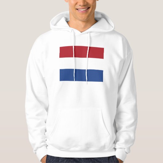 Gekookt Sweatshirt met vlag Nederland (Voorkant)