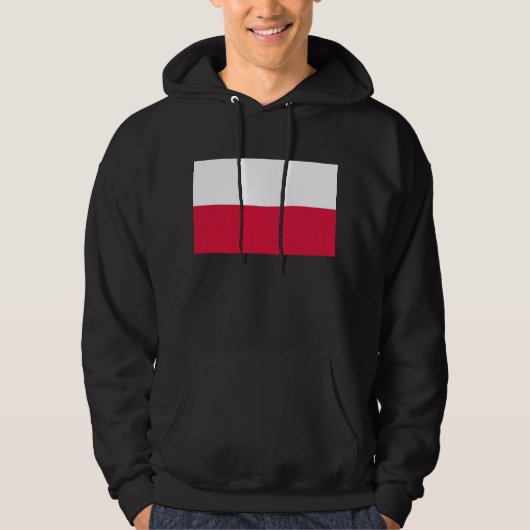 Gekookt Sweatshirt met vlag Polen (Voorkant)