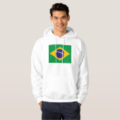 Gekookt Sweatshirt met vlag van Brazilië (Voorkant volledig)