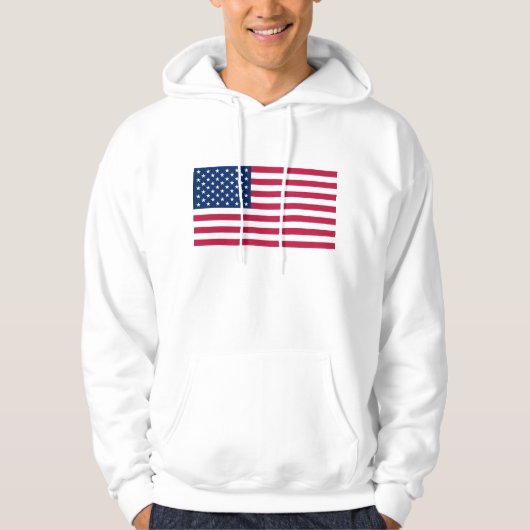 Gekookt Sweatshirt met vlag van de Verenigde State (Voorkant)