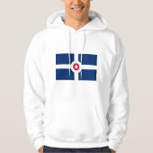 Gekookt Sweatshirt met vlag van Indianapolis, Vere (Voorkant)