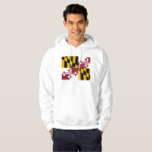 Gekookt Sweatshirt met vlag van Maryland (Voorkant volledig)