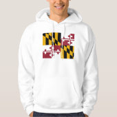Gekookt Sweatshirt met vlag van Maryland (Voorkant)