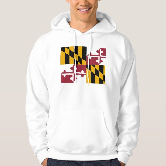 Gekookt Sweatshirt met vlag van Maryland (Voorkant)