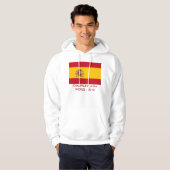 Gekookt Sweatshirt met vlag van Spanje (Voorkant volledig)